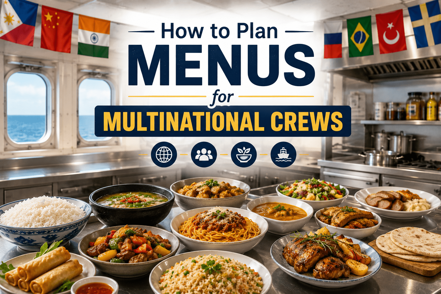 How to Plan Menus for Multinational Crews
