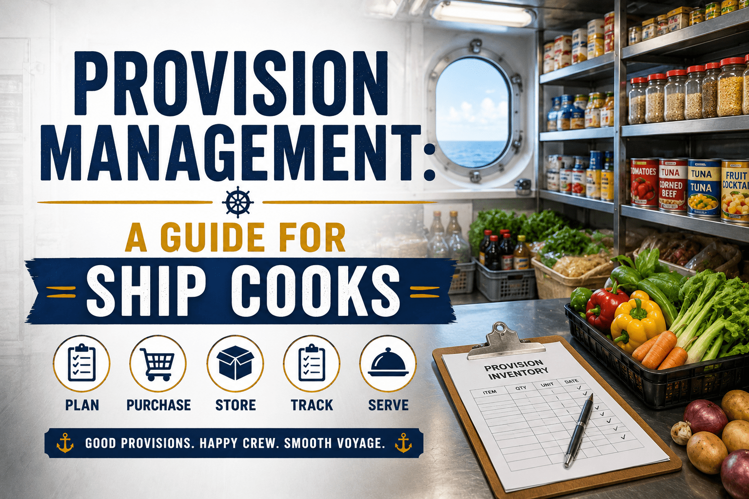 Provision Management: A Complete Guide for Ship Cooks and Chief Cooks