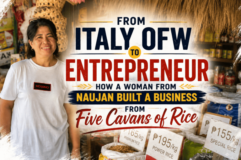 From Italy OFW to Entrepreneur: How a Woman From Naujan Built a Business From Five Cavans of Rice